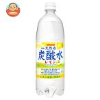 サンガリア 伊賀の天然水 炭酸水 レモン 1Lペットボトル×12本入| 送料別