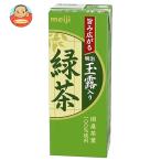 明治 玉露入り緑茶 200ml紙パック×24