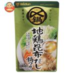 ＼爆買／ミツカン 〆まで美味しい 地鶏昆布だし鍋つゆ ストレート 750g×12袋入｜ 送料別
