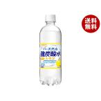 サンガリア 伊賀の天然水 強炭酸水 レモン 500mlペットボトル×24本入×(2ケース)｜ 送料無料