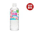 サンガリア 伊賀の天然水 白桃 600mlペットボトル×24本入×(2ケース)｜ 送料無料 ミネラルウォーター 水 もも 桃 天然水