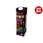 スジャータ 赤葡萄(濃縮還元) 1000ml紙パック×6本入×(2ケース)｜ 送料無料 果実飲料 グレープ 紙パック ぶどう 1L 1l 100％