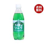 友桝飲料 メロンソーダ 500mlペットボトル×24本入×(2ケース)｜ 送料無料 爆買
