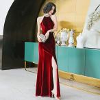  цветное платье s Len da- платье bell спальное место wine red топ на бретелях длинное платье разрез концерт Eve человек g платье вечернее платье модный 