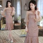 カラードレス カクテルドレス シャンパンゴールド パーティードレス フォーマルドレス ミニドレス ミディアムワンピース 結婚式 二次会 発表会 イブニングドレス