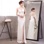 カラードレス ファスナー パーティ�