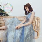 パーティードレス 結婚式 カラードレス ドレス ワンピース ロングドレス ウェディングドレス 二次会 マキシ丈 演奏会 披露宴  発表会 着痩せ 20代 30代