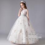 カラードレス キッズ ドレス 刺繍 ノースリーブ 子供ドレス プリンセス 女の子 ピアノ 発表会 フォーマル 子ども ガールズ イベント 舞台 演出 ステージ衣装