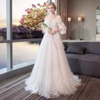 ウエディングドレス 安い 白 ロングドレス 結婚式 花嫁 ブライダル ウエディングドレス aライン 二次会 パーティードレス ピアノ演奏会 フォーマル ドレス