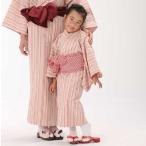 浴衣セット 受注後生産 子供浴衣と帯のセット 日本製 遠州綿紬 (はなもも） 子供旅館浴衣 業務用