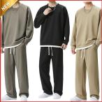  осень одежда верх и низ в комплекте мужской джерси тренировочный верх и низ мужской выставить длинный рукав свободно American Casual поддельный Layered одноцветный модный весна осень осень одежда 