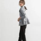  Parker кромка оборка женский tops серый кромка оборка длинный рукав тренировочный способ теплый капот блузон футболка внешний модный симпатичный 