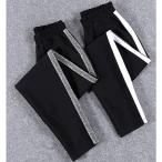  джерси женский внизу линия брюки боковой линия тренировка sportsline ввод брюки 