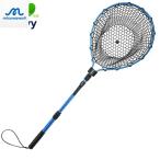 伸縮式 ラバーネット 釣り用 軽量アルミボディ 淡水/海水両用 ランディングネット 折りたたみ式 中型?大型魚対応 携帯便利 防錆加工 ガサガサ網 釣りたも