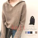  с капюшоном . вязаный s женский V шея вязаный свитер длинный рукав простой вязаный Parker тянуть over осень-зима 