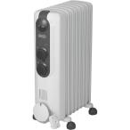 De'Longhi デロンギ オイルヒーター アミカルド 電気ヒーター ゼロ風暖房 静音 ピュアホワイト×ブラック RHJ35M0812-DG