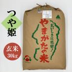 つや姫 30kg 一等米 山形県産 玄米 令和5年産 送料無料 つや姫玄米