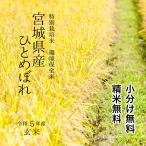 玄米　厳選米　特別栽培米 宮城県登米産 環境保全米 ひとめぼれ 令和5年 玄米 30kg　送料無料　精米 又は 小分け無料