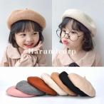 ベレー帽キッズ女の子男の子帽子冬キ...