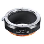 K&F CONCEPT　KF-EFM43.P レンズマウントアダプター(レンズ側:キヤノンEFマウント→カメラ側:マイクロフォーサーズマウント)