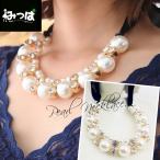 Yahoo! Yahoo!ショッピング(ヤフー ショッピング)たくさんパールの黒リボンネックレスアクセサリー　ネックレス　 激安　パーティー　結婚式 披露宴 二次会  海外 人気 10代 20代 30代 40代　得トクセール