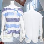 ルセンティエ LeSentier レースTシャツ ブルー LS2060263