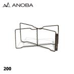 ANOBA(アノバ)  フラットスタンド 200 AN126 収納 ブラック ギアスタンド ストーブスタンド