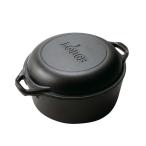 LODGE ロッジ ダブルダッチオーヴン L8DD3 キャンプ用品 鉄分 がとれる 鉄鍋 てつなべ スキレット 蓋 ダッチオーブン セット アウトドア 鉄鍋 IH対応