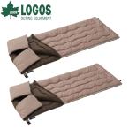 ショッピングロゴス ロゴス  抗菌防臭 丸洗いウォーマーシュラフ・-6 2点セット 0654BE039 アウトドア キャンプ 寝袋 封筒型 化繊 キャンプ用品 シュラフ