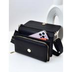  новый продукт сумка "почтальонка" мульти- функция большая вместимость двойной Zip мобильный кейс бумажник мода простой . модный soft образ отдых te-togif