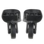 1 пара универсальный вращение багаж чемодан замена колес литейщик A35 размер L