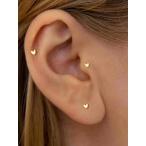  Heart type серьги 3 шт. комплект,14K Gold металлизированный аллергия соответствует серьги, накладывающийся установка возможно, лента серьги, несколько уголок серьги . подходит 