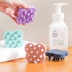 UKA ウカ バリカタ ウカ スカルプブラシケンザン 硬め ダークグリーン【ヘアケア ブラシ シリコン スカルプ ウカケンザン ケンザン 頭皮用ブラシ 頭皮ブラシ】