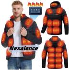 電熱ベスト 21エリア発熱 電熱ジャケット ワークマン 電熱ウェア バイク ダウンジャケット ヒーター内蔵 防寒着 3段温度調整 メンズ レディース 水洗い