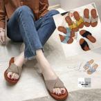 ぺたんこサンダル レ�