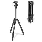 Manfrotto 三脚 Elementトラベル三脚 MKELES5BK-BH 最大耐荷重4kg ブラック 小型 自由雲台 キャリングケース