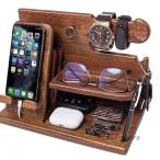 誕生日プレゼント 男性 父の日プレゼント スマホスタンド 木製 父親誕生日プレゼント スマホ置き ペン立て 誕生日贈り物 メンズ ギフト ガジェット おもしろ 腕