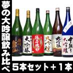 大吟醸 日本酒 飲み比べセット お酒 1800ml 6本セット 45％OFF 夢の大吟醸6本セット エクストラセット 一升瓶 福袋 ギフト 送料無料 地酒