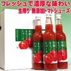 敬老の日 無塩 無添加 トマトジュース 岐阜 飛騨産 完熟とまとまるごとじゅーす 550ml 瓶 12本セット まとめ買い 残暑