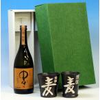お中元 ギフト 贈り物 2025 酒 日本酒 お酒 焼酎 夫婦 めおと タンブラー 麦 +中々720mlセット