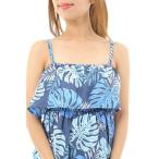 * симпатичный Hawaiian рисунок ткань * Hawaiian платье [ новый продукт ]miu мята aro - оригинал resort платье rd00017