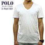 ポロ ラルフローレン Tシャツ 正規品 POLO RALPH LAUREN Vネック 半袖Tシャツ アンダーシャツ 3 PACK P3 CLASSIF FIT V-NECKS T-SHIRT NCVNP3 WHD