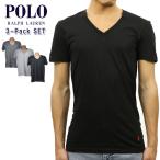 【ボーナスストア 誰でも+5% 1/13 0:00〜1/13 23:59】 ポロ ラルフローレン Tシャツ 正規品 POLO RALPH LAUREN Vネック 半袖Tシャツ アンダーシャツ 3 PACK