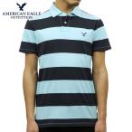 アメリカンイーグル ポロシャツ メンズ 正規品 AMERICAN EAGLE 半袖ポロシャツ AE Striped Jersey Polo