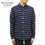 30%OFFクーポンセール 【利用期間 8/28 0_00〜9/1 23_59】 アバクロ シャツ メンズ Abercrombie&Fitch 正規品 長袖 Stripe Cotton Shirt 125