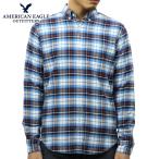 アメリカンイーグル シャツ メンズ 正規品 AMERICAN EAGLE 長袖シャツ ボタンダウンシャツ AEO CLASSIC PLAID OXFOR バレンタイン プレゼント ラッピング