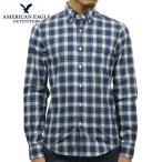 10%OFFクーポンセール 【利用期間 7/25 0_00〜7/28 2_59】 アメリカンイーグル AMERICAN EAGLE 正規品 メンズ ボタンダウン長袖シャツ AE Plaid Poplin But