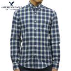 ショッピングアメリカンイーグル アメリカンイーグル AMERICAN EAGLE 正規品 メンズ ボタンダウン長袖シャツ AE Plaid Poplin Button-Down Shirt 0153-1272-307