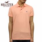 ホリスター HOLLISTER 正規品 メンズ ストレッチスリム ワンポイントロゴ 半袖ポロシャツ Stretch Slim Fit Polo 324-224-0402-530
