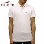 ホリスター HOLLISTER 正規品 メンズ スリムフィット ワンポイントロゴ 半袖ポロシャツ Stretch Shrunken Collar Slim Fit Polo 324-224-0396-600